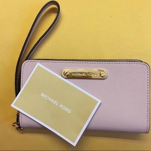 Never worn MK pink wristlet